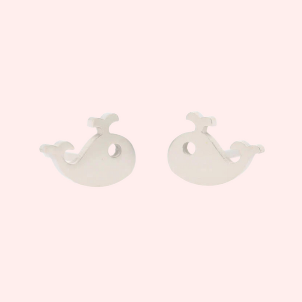 Mini Whale Hypoallergenic Earrings