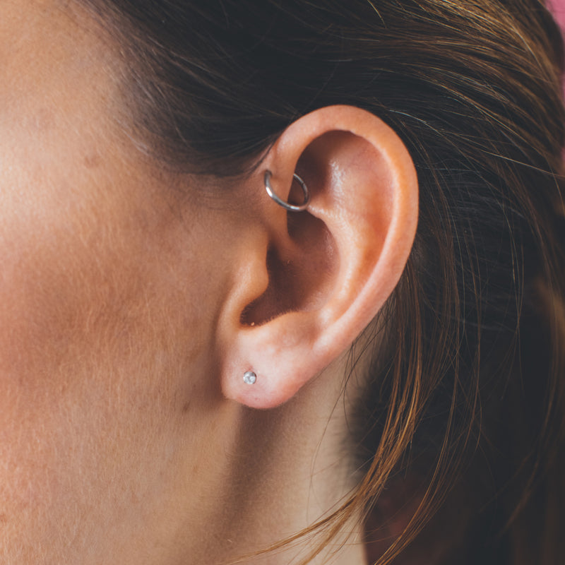 Titanium Prong Set CZ Hypoallergenic Earrings