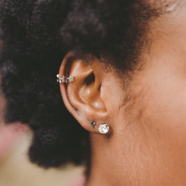 Mini Cross Hypoallergenic Earrings