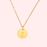 A-Z Initial Necklace Gold