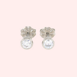 Gem Stone Titanium Stud Hypoallergenic Earrings