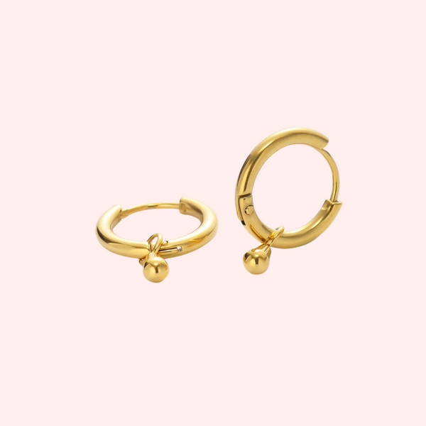 Mini Molten Drop Huggie Hypoallergenic Earrings