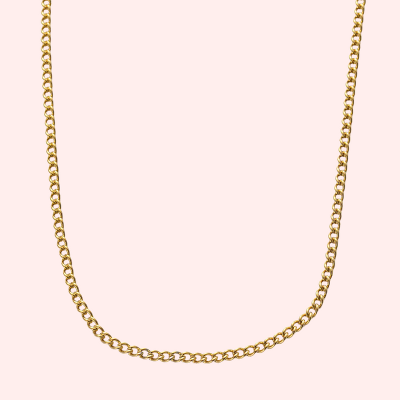 A-Z Initial Necklace Gold