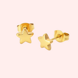 Rounded Star Hypoallergenic Earrings